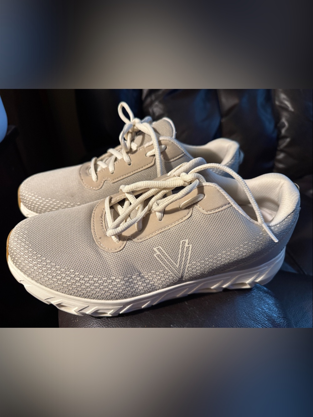 Vionic Women's Priscilla Athletic Sneakers Beige 10 Wide